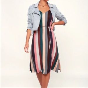 NWOT Lulu’s Stripe Dress XL
